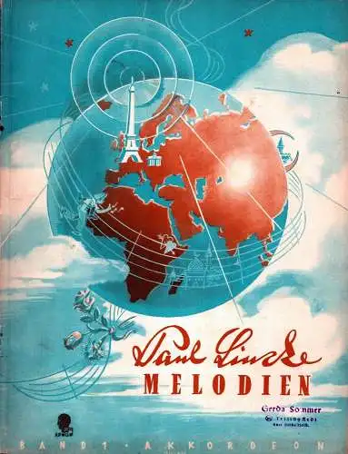 Paul Lincke-Melodien. BAND 1: Eine Sammlung der bekanntesten Kompositionen von Paul Lincke für 24 Bässe bearb. v. Curt Mahr. Erleichterte und zum Teil gekürzte Ausgaben, Lincke, Paul