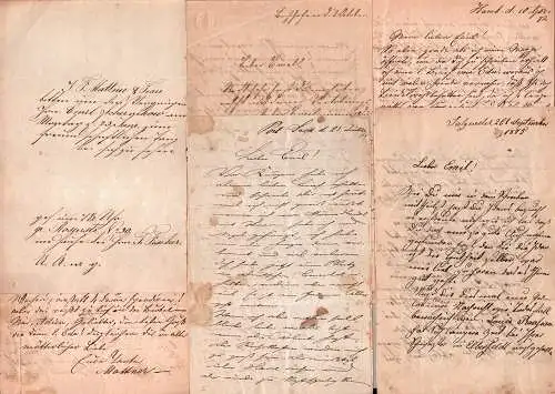 Fünf private Briefe und eine handschriftliche Einladung an Emil Schernikow, Bäcker und Konditor in Salzwedel, Familienkorrespondenz