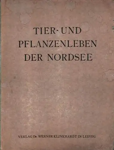 Schensky, Franz: Tier- und Pflanzenleben der Nordsee. Nach Aquarium-Aufnahmen von F. Schensky. Hrsg. von der Staatl. Biologischen Anstalt auf Helgoland. 