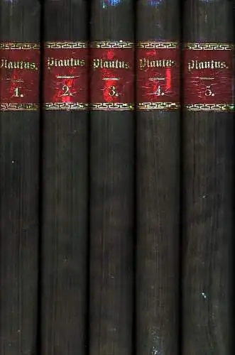 Plautus, Titus Maccius: Lustspiele. Deutsch von Wilhelm Binder. 20 Bde. (in 5 Bdn.). 