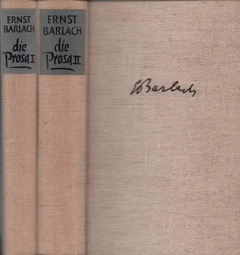 Barlach, Ernst: Das dichterische Werk in drei Bänden. Hrsg. von Friedrich Droß. [1.] Die Dramen. - [2.] Die Prosa I. - [3.] Die Prosa II. (Mit einem Nachwort von Walter Muschg). 2 Bde. 
