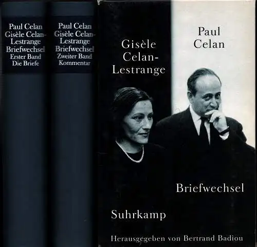 Briefwechsel. Mit einer Auswahl von Briefen Paul Celans an seinen Sohn Eric. Aus dem Franz. von Eugen Helmlé. Hrsg. und kommentiert von Bertrand Badiou in.. 