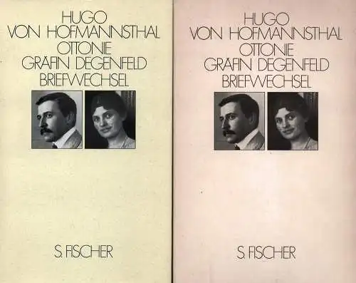 Hofmannsthal, Hugo von: Briefwechsel mit Ottonie Gräfin Degenfeld und Julie Freifrau von Wendelstadt. (Hrsg. von Marie Therese Miller-Degenfeld unter Mitwirkung v. Eugene Weber. Eingel. v. Theodora von der Mühll. 2., verbess. u.erweit. Aufl. ). 