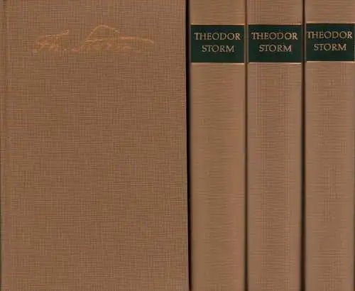 Storm, Theodor: Sämtliche Werke. Hrsg. von Peter Goldammer. (8. Aufl.). 4 Bde. (= komplett). 