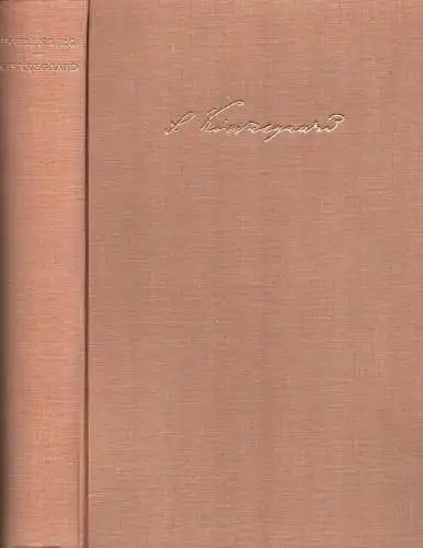 Soren Kierkegaard. Hrsg. von Th. W. Bätscher. [Übers. aus d. Dän. von Maria Bachmann-Isler], Hohlenberg, Johannes