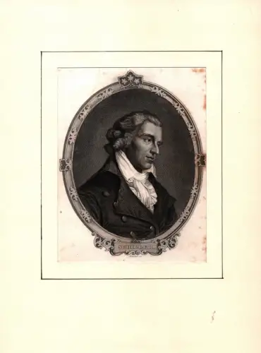PORTRAIT Schiller. Brustbild im Dreiviertelprofil, Schiller, Johann Christoph Friedrich