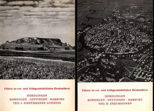 Baatz, Dietwulf: Nördlingen, Bopfingen, Oettingen, Harburg [Schwaben]. Teil 1: Einführende Aufsätze / Teil 2: Exkursionen 2. Bde. (= komplett). 