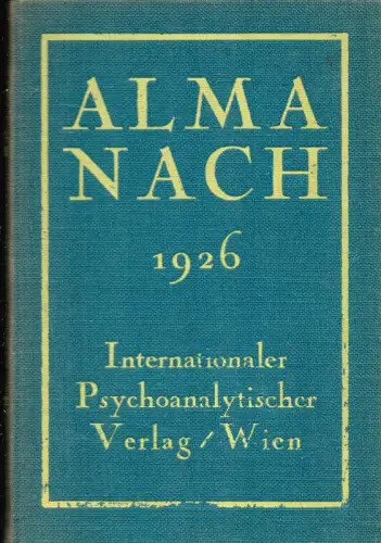 Freud, Sigmund: Almanach für das Jahr 1926. 