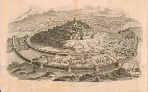 Numantia a scipione circumvallata. 3 Kupferstiche von J. Berka nach e. Zeichn. v. A. Friese