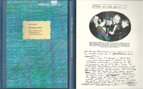 Schickele, René: Die blauen Hefte. Ed. u. Kommentar herausgegeben von Annemarie Post-Martens UND PAN-Logismus. René Schickeles Poetik im Jahr der "Wende" 1933. Zusammen 2 Bde. 