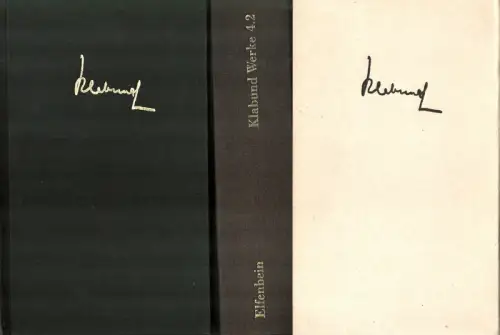 Werke. BAND 4: Gedichte, Teil 1 und 2. Hrsg. v. Ralf Georg Bogner. 2 Bde. (1. Aufl.), Klabund (d. i. Alfred Henschke)