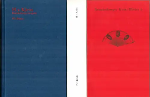 Kleist, Heinrich von: Briefe 1 (März 1793 - April 1801). Hrsg. von Roland Reuß in Zusammenarbeit mit Peter Staengle. 