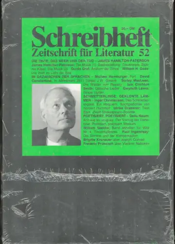 Schreibheft. HEFT 52. Zeitschrift für Literatur. 
