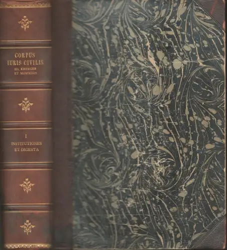 Corpus iuris civilis. BAND 1 (von 3) apart: Institutiones. Editio stereotypa duodecima (12. Ausgabe), Iustinian