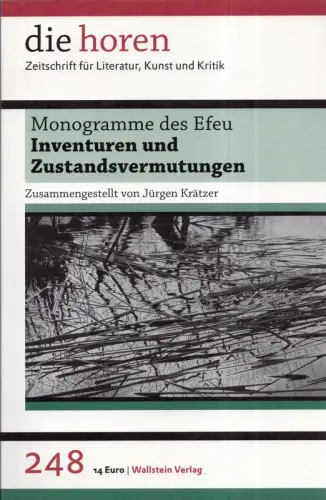 Inventuren und Zustandsvermutungen. Monogramme des Efeu, Krätzer, Jürgen (Hrsg.)