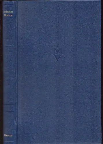 Johannes Brahms in Dokumenten zu Leben und Werk. Zusammengestellt u. hrsg. von Willi Reich, Reich, Willi (Hrsg.)