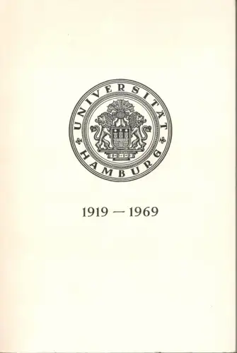Universität Hamburg 1919-1969. 