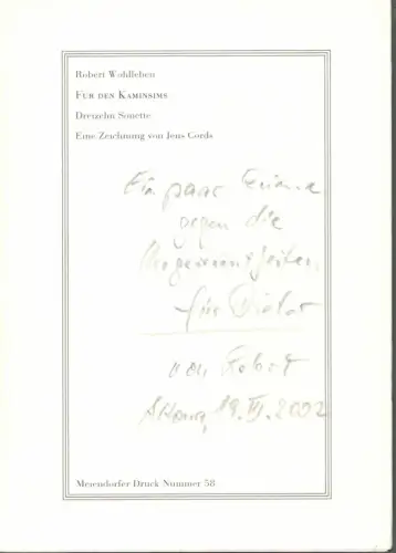 Wohlleben, Robert: Für den Kaminsims. Dreizehn Sonette. 