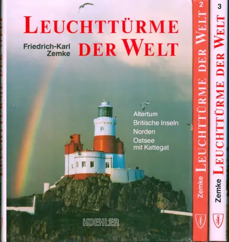 Leuchttürme der Welt. 3 Bde. (= komplett), Zemke, Friedrich-Karl
