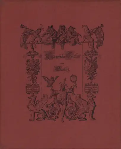 Reineke Fuchs. Mit 36 Stahlstichen von Wilhelm von Kaulbach. FAKSIMILE (der Orig.-Ausgabe v. 1867), Goethe, Johann Wolfgang von