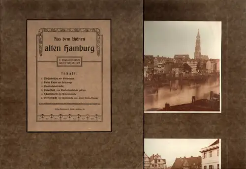 Aus dem schönen alten Hamburg. 6 Originalaufnahmen aus der Zeit um 1870. 