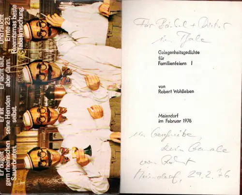 Wohlleben, Robert: Gelegenheitsgedichte für Familienfeiern I. 