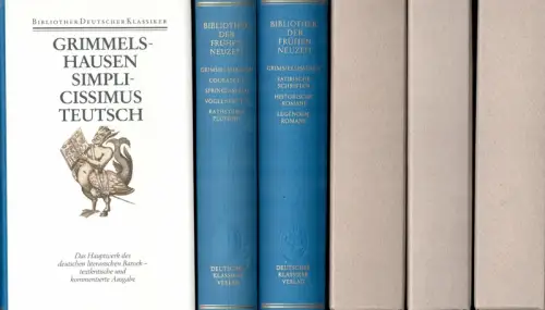 Grimmelshausen, Hans Jacob Christoffel von: Werke. Hrsg. von Dieter Breuer. (1. Aufl.). 2 in 3 Bdn. (= komplett). 
