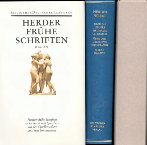 Frühe Schriften 1764-1772. Hrsg. v. Ulrich Gaier, Herder, Johann Gottfried