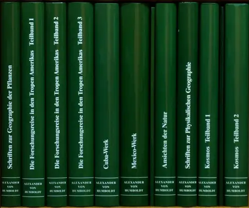 Studienausgabe. Sieben Bände. Hrsg. und kommentiert von Hanno Beck in Verbindung mit Wolf-Dieter Grün u.a. 7 Bde. in 10 Bdn. (= komplett), Humboldt, Alexander von