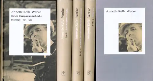 Kolb, Annette: Werke. Im Auftrag der Deutschen Akademie für Sprache und Dichtung und der Wüstenrot Stiftung herausgegeben von Hiltrud und Günter Häntzschel. Mit einem Essay von Albert von Schirnding. 4 Bde. (= komplett). 