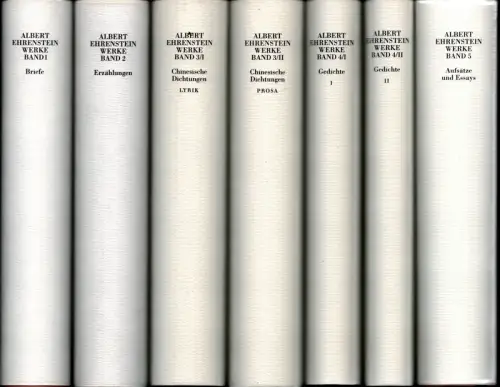 Werke. Hrsg. von Hanni Mittelmann. 5 Bde. (in 7 Bdn.) (= komplett), Ehrenstein, Albert