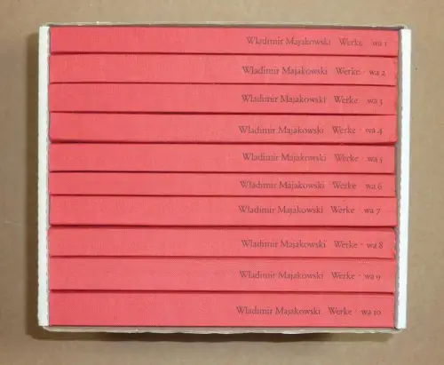 Majakowski, Wladimir: Werke. [Hrsg. von Leonhard Kossuth. Nachdichtung von Hugo Huppert]. 5 in 10 Bdn. (= komplett). 