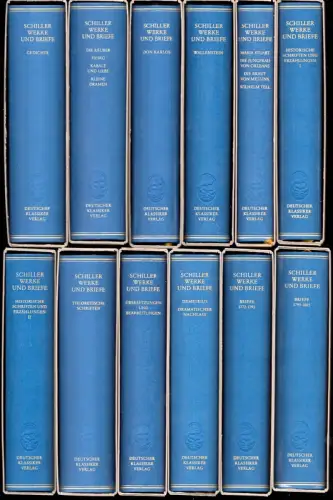 Werke und Briefe in zwölf Bänden. Hrsg. von Otto Dann u.v.a.m. (1. Aufl.). 12 Bde. (= komplett), Schiller, Friedrich