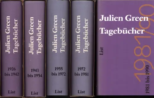 Tagebücher. Aus dem Französischen übersetzt. (Hrsg. und annotiert von Jacques Petit / Melanie Walz / Jacques Petit). 7 Bde. (= komplett), Green, Julien