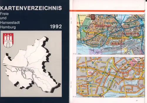 Kartenverzeichnis Freie und Hansestadt Hamburg. AUSGABE 1992
