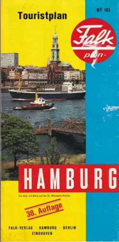 Falk-Plan Hamburg : Touristplan [No. 103]. 38. Aufl
