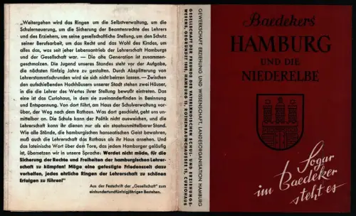 Baedekers Hamburg und die Niederelbe. Sogar im Baedeker steht es... daß die "Gesellschaft der Freunde des vaterländischen Schul  und Erziehungswesens" eine kulturelle Einrichtung von.. 