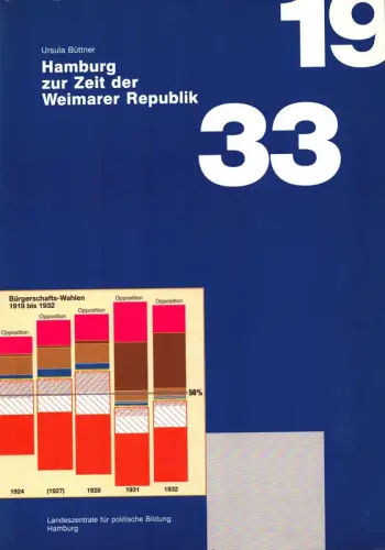 Hamburg zur Zeit der Weimarer Republik. Sechs Abhandlungen. Hrsg. v. d. Landeszentrale für politische Bildung, Büttner, Ursula
