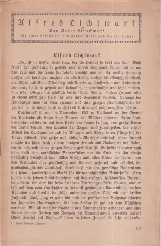 Alfred Lichtwark, Klinckwort, Peter