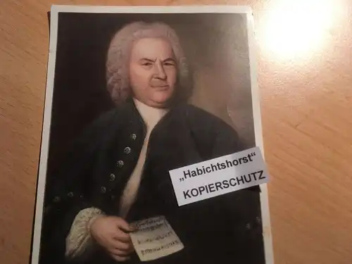 AK Johann Sebastian Bach, Bärenreiterkarte Nr. 2222