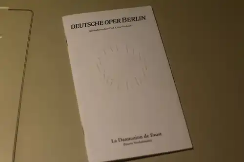 Deutsche Oper Berlin Programmheft La Damnation de Faust