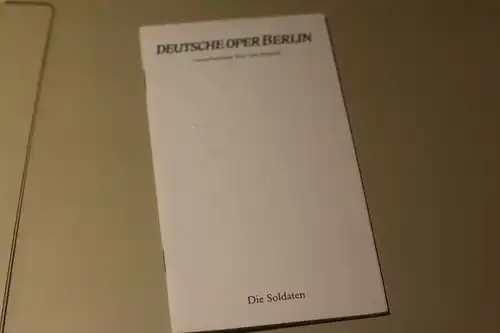 Deutsche Oper Berlin Programmheft Die Soldaten