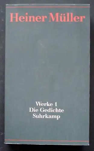 Hörnigk, Frank (Hrsg.): Heiner, Müller Werke 1.