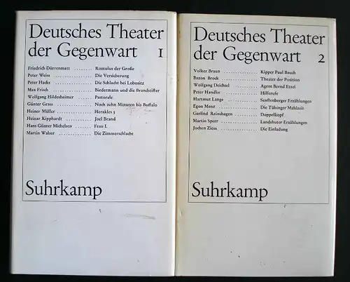 Deutsches Theater der Gegenwart. 2 Bände.
