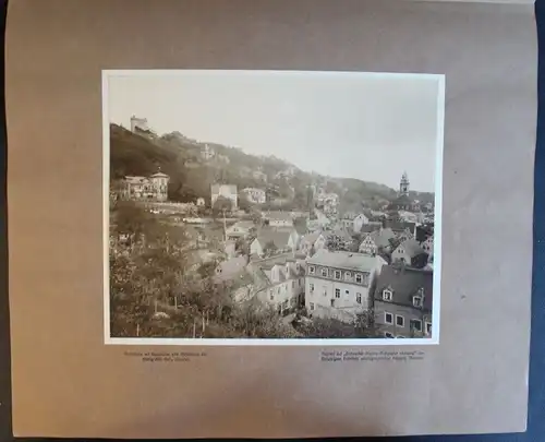 Orig. Fotografie Berg-Schwebebahn Loschwitz Dresden Sachsen 1908 Stadtansicht xz