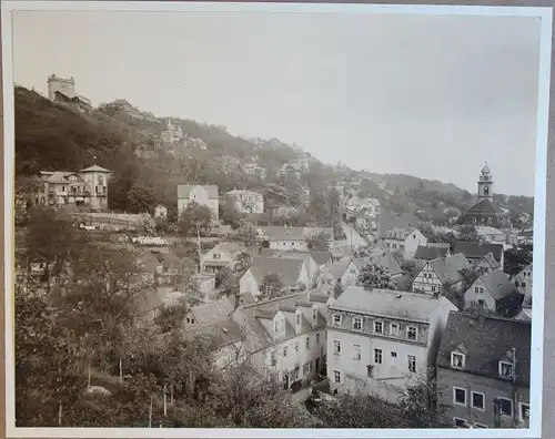 Orig. Fotografie Berg-Schwebebahn Loschwitz Dresden Sachsen 1908 Stadtansicht xz