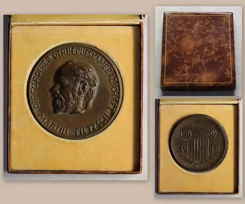 Medaille Förderer Berufskameradschaft Martin Pietzsch 1948 Medailleur O. Rost xz