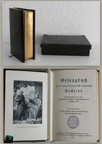 Gesangbuch für die ev.-luth. Landeskirche Sachsen 1934 Religion Christentum xz