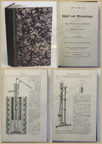 Müller Grundriß der Physik und Meteorologie 1866 Wissen Studium Fachwissen xy