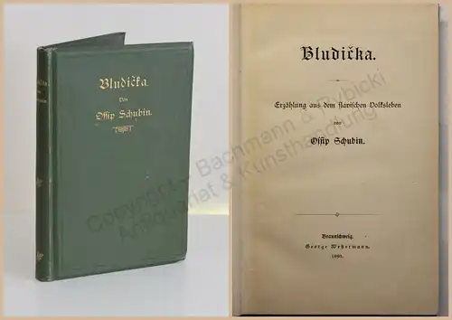 Ossip Schubin Bludicka Erzählungen aus dem slavischen Volksleben 1890 EA rara xz